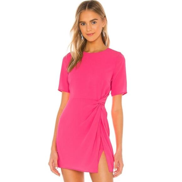 NBD Lottie Mini Dress in Neon Pink NWT Size Small - Picture 1 of 3